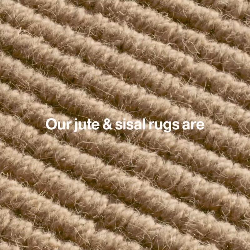 Play Kenmare Wool & Jute Handwoven Grey Rug Swatch 12"x18" - video 1 of 1