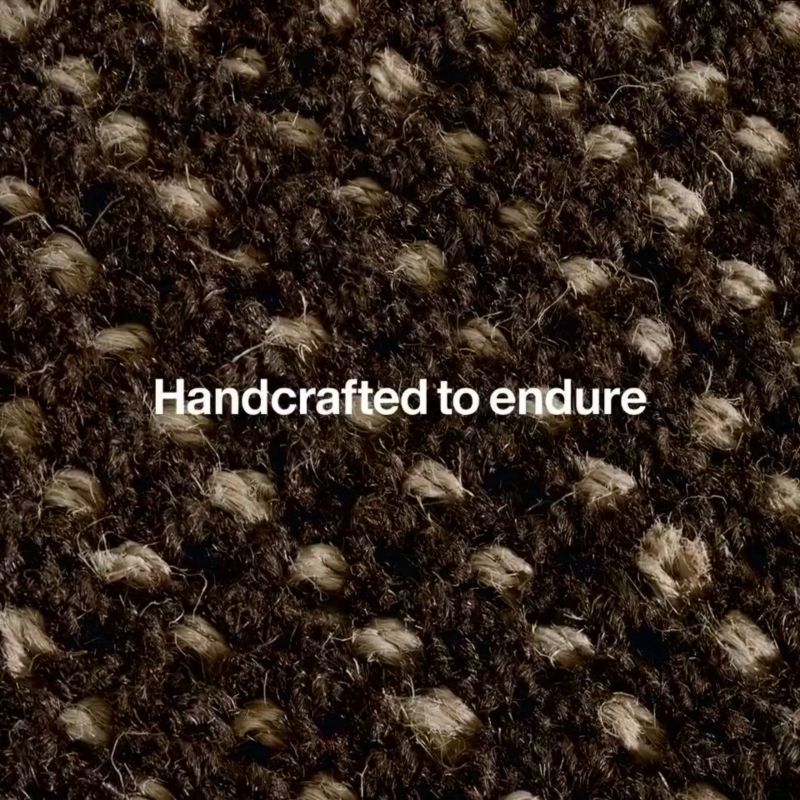 Play Stockholm Wool/Jute Blend Handwoven Black and Natural Area Rug 8'x10' - video 1 of 1
