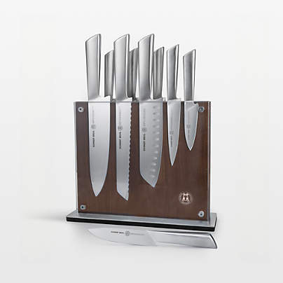 Schmidt Brothers ® Forged Steel 10-Piece Walnut Magnetic Block