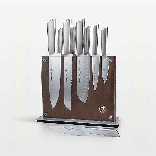 Schmidt Brothers ® Forged Steel 10-Piece Walnut Magnetic Block Set