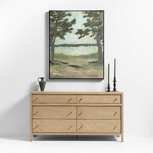 "A Memory" by Sadie Byron 40"x50" Framed Wall Art Print