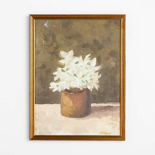 Amber Daffodils by Sadie Byron 22" x 29" Framed Wall Art Print