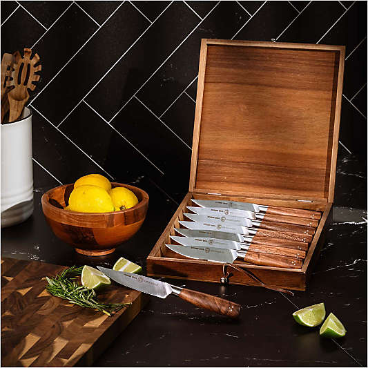 Schmidt Brothers ® Delta Brown Steak Knives, Set of 8