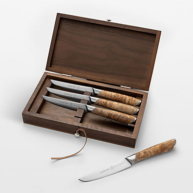 View Schmidt Brothers ® Strata Steak Knives, Set of 4 details