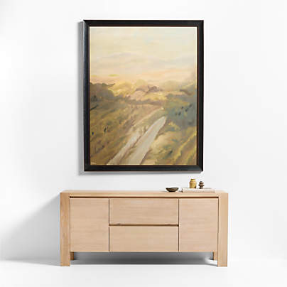"Vineyard From Above" by Sadie Byron 51"x64" Framed Wall Art Print