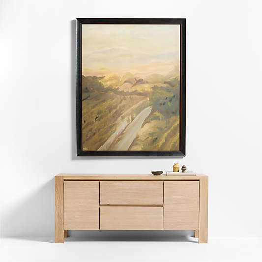 "Vineyard From Above" by Sadie Byron 51"x64" Framed Wall Art Print