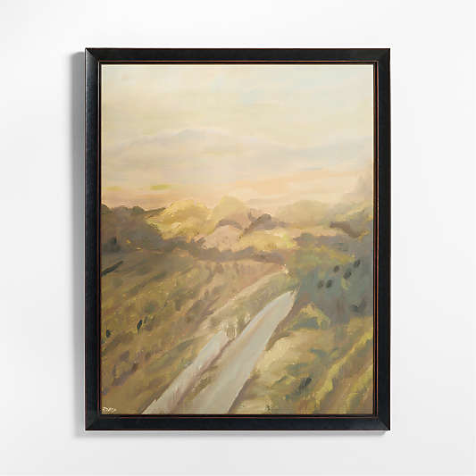 "Vineyard From Above" by Sadie Byron 51"x64" Framed Wall Art Print