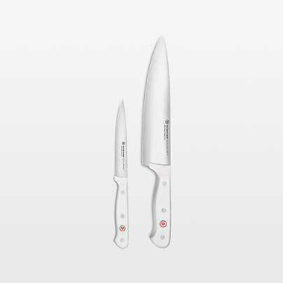 Wusthof ® Gourmet White Chef's Knife and Utility Knife Set