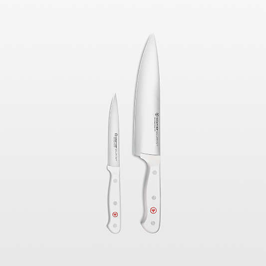 Wusthof ® Gourmet White Chef's Knife and Utility Knife Set