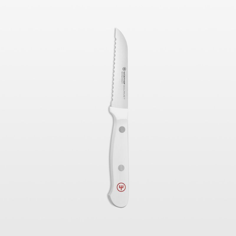 WÜSTHOF Gourmet 3 Serrated Paring Knife White