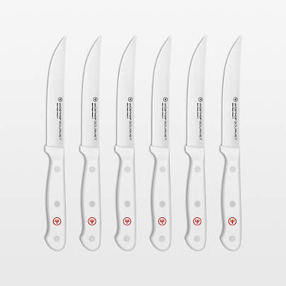 Wusthof ® Gourmet White Steak Knives, Set of 6