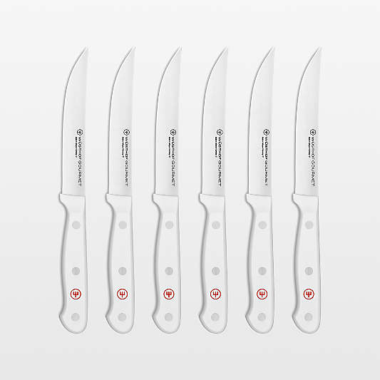 Wusthof ® Gourmet White Steak Knives, Set of 6