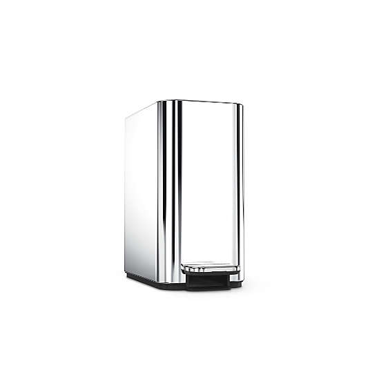 Simplehuman ® 5-Liter Polished Stainless Steel Slim Step Trash Can