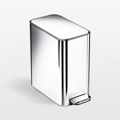 View Simplehuman ® 5-Liter Polished Stainless Steel Slim Step Trash Can details