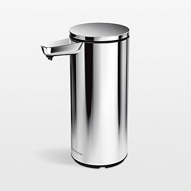 View Simplehuman 9-oz. Touch-Free Rechargeable Sensor Liquid Soap Pump Dispenser, High-Grade Polished Stainless Steel details