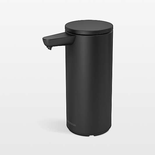 simplehuman 9 oz. Touch-Free Rechargeable Sensor Liquid Soap Pump Dispenser, Matte Black Steel