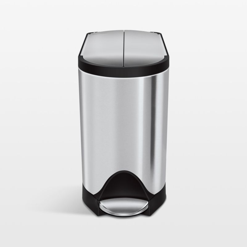 simplehuman ® Brushed Metal Butterfly Trash Can - image 0 of 4