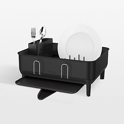 View Simplehuman Black Compact Steel Frame Dishrack details