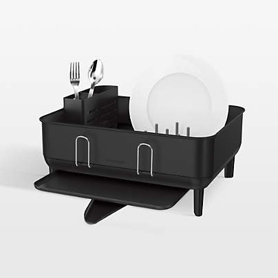 Simplehuman Black Compact Steel Frame Dishrack