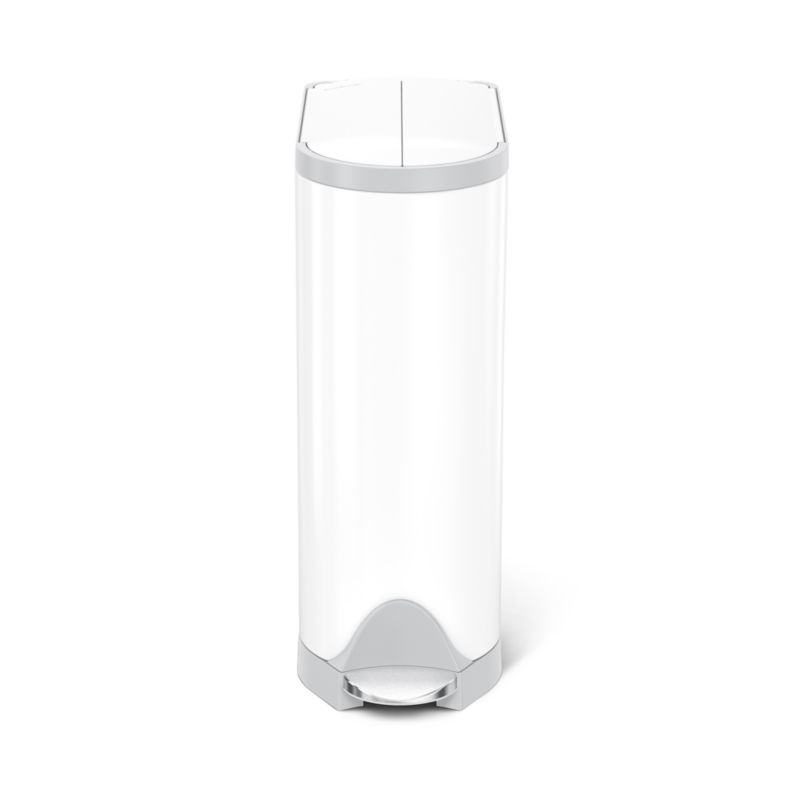 simplehuman ® White Steel 18-Liter Diaper Pail - image 3 of 4