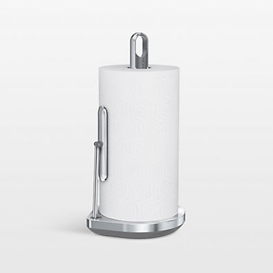 View Simplehuman Kitchen Paper Towel Holder with Spray Pump, Brushed Stainless Steel details