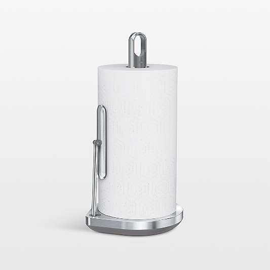 Simplehuman Kitchen Paper Towel Holder with Spray Pump, Brushed Stainless Steel