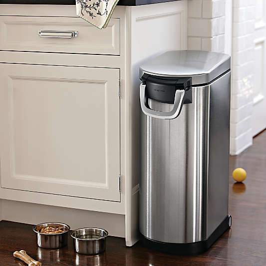 Simplehuman Extra Large Brushed Stainless Steel Pet Food Holder