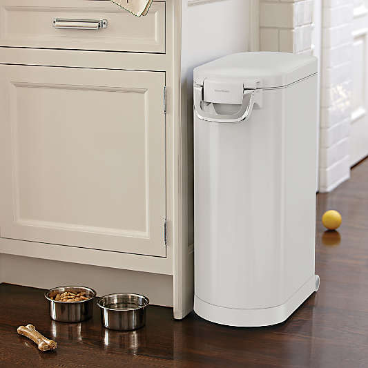 Simplehuman Extra Large White Steel Pet Food Can