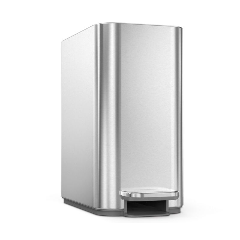 simplehuman ® Brushed Metal Bathroom Trash Can - image 4 of 7