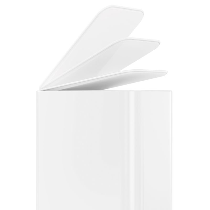 simplehuman ® White Metal Bathroom Trash Can - image 6 of 8