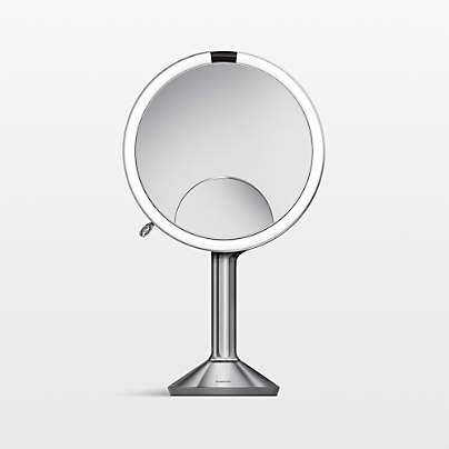 simplehuman ® Brushed Metal Magnifying Mirror Trio