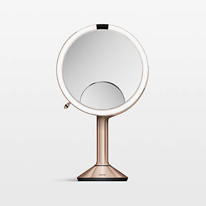 simplehuman Rose Gold Metal Magnifying Mirror Trio + Reviews