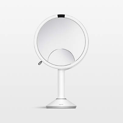 simplehuman ® White Metal Magnifying Mirror Trio