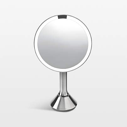 simplehuman ® 8" Brushed Metal Magnifying Mirror