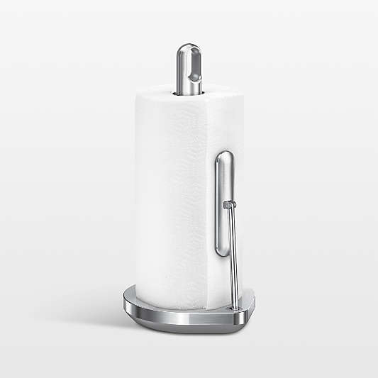 simplehuman Tension Arm Paper Towel Holder, Brushed Stainless Steel