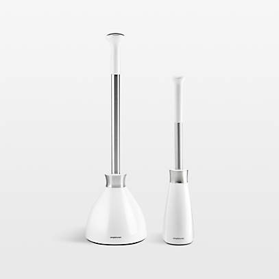 STAINLESS STEEL TOILET PLUNGER AND CANISTER