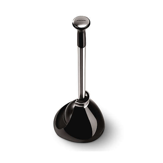 simplehuman ® Black Toilet Plunger