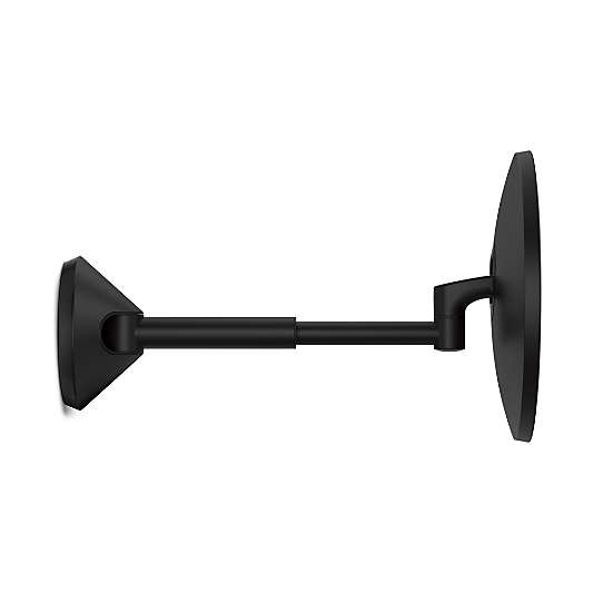 Simplehuman 8" Hard-Wired Wall Mount Sensor Mirror, 5x Magnification, Matte Black Steel