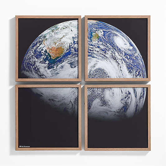 Smithsonian 4-Piece Earth Framed Wall Art Print