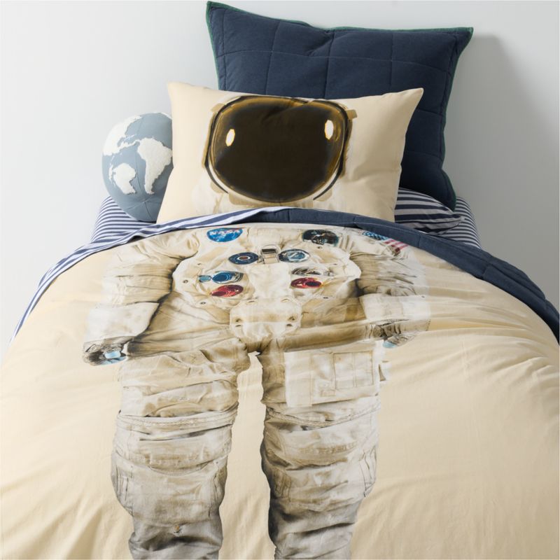 Smithsonian Apollo 11 Spacesuit Organic Cotton Kids Full/Queen Duvet Cover - image 0 of 11