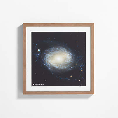 Smithsonian Barred Spiral Galaxy Framed Wall Art Print