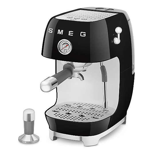 SMEG Black Retro Manual Espresso Machine