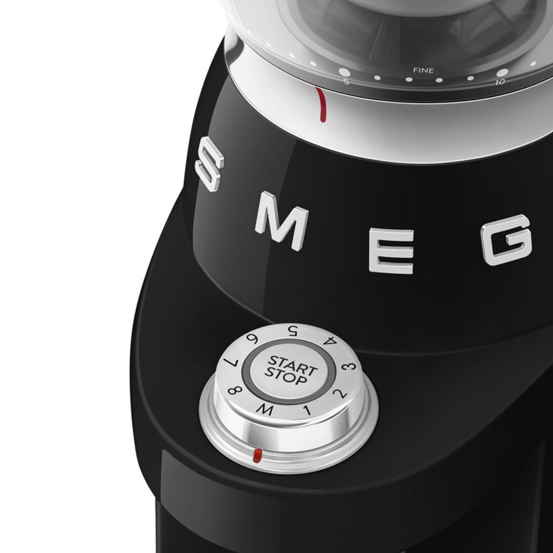 SMEG Black Retro Conical Burr Coffee Grinder 2.0 - image 2 of 4