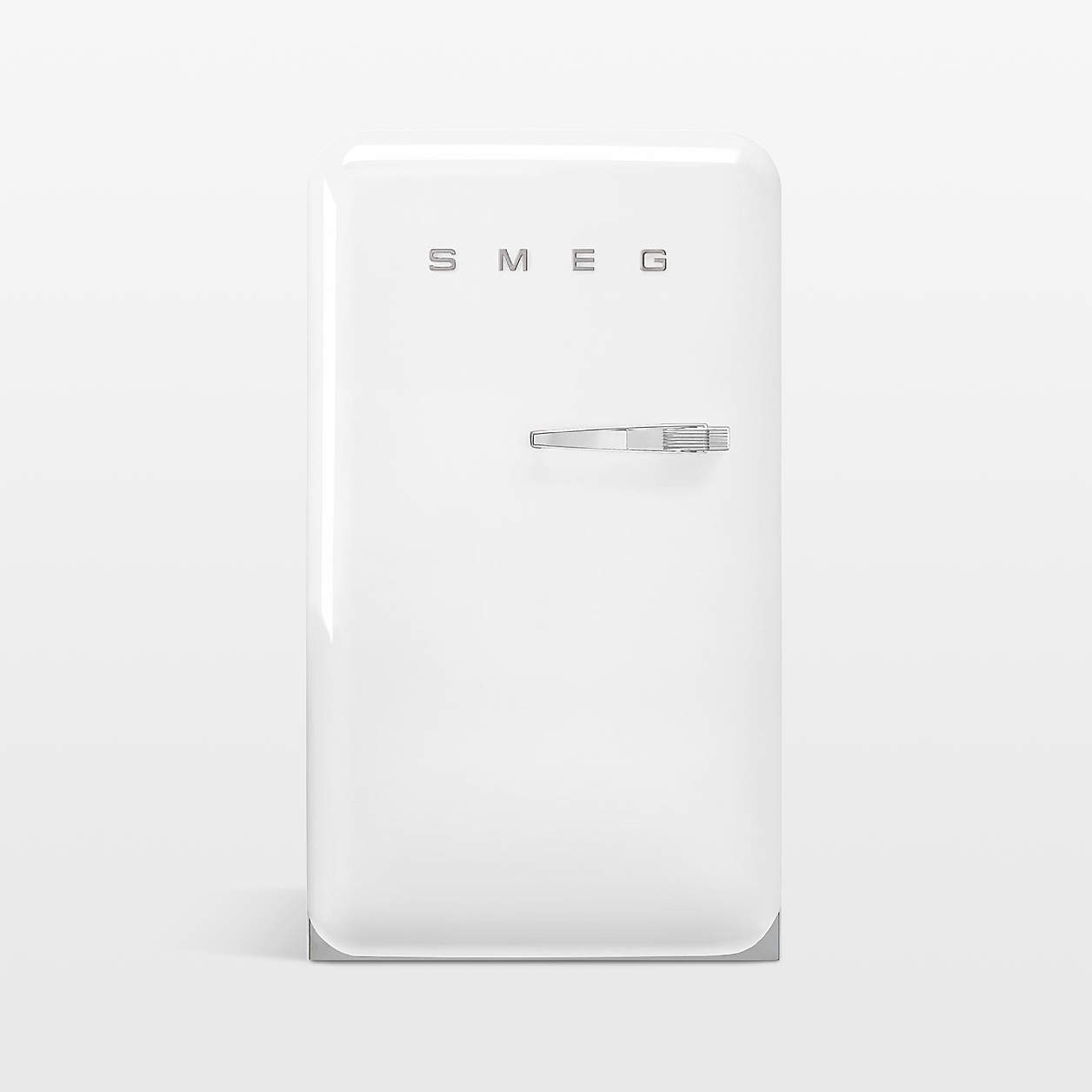 SMEG FAB10 White LeftHinge Refrigerator Crate & Barrel