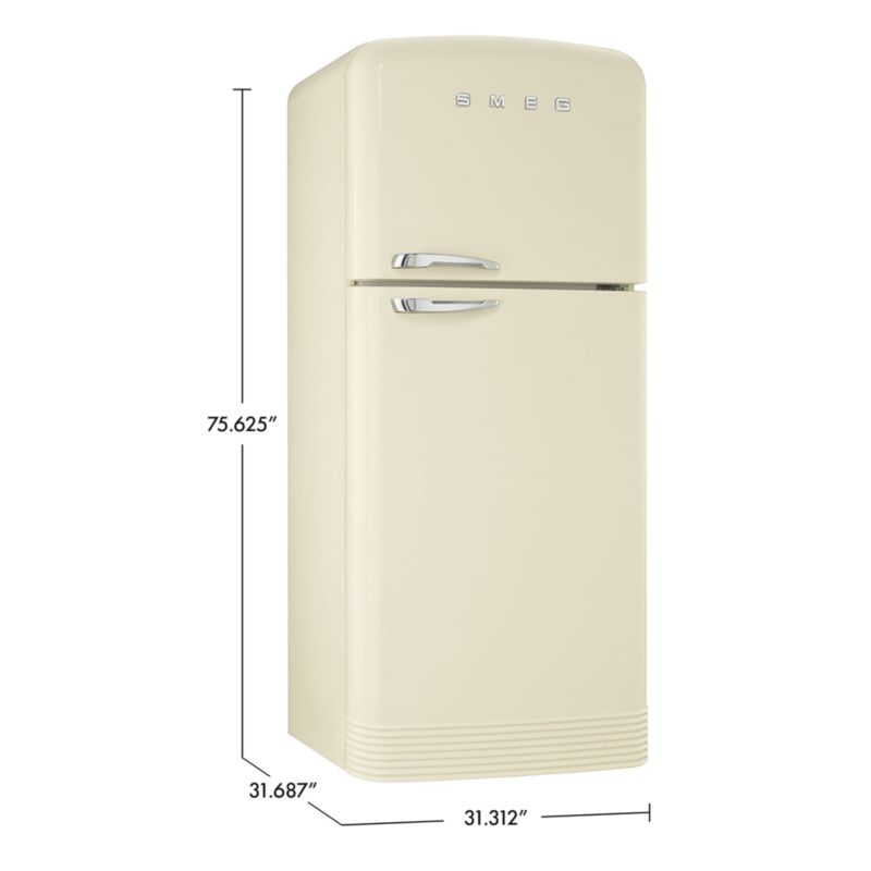 SMEG FAB50 Cream Right-Hinge Refrigerator - image 7 of 8