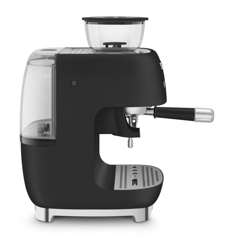 SMEG Matte Black Semi-Automatic Espresso Machine - image 3 of 4
