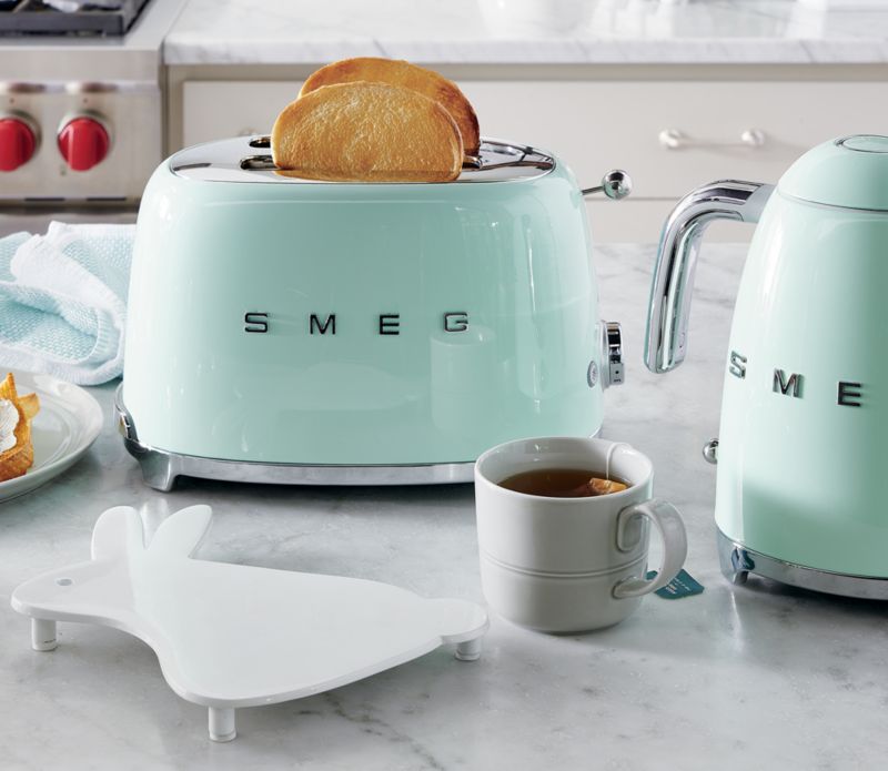 SMEG Pastel Green 4 Slice Toaster Reviews Crate Barrel