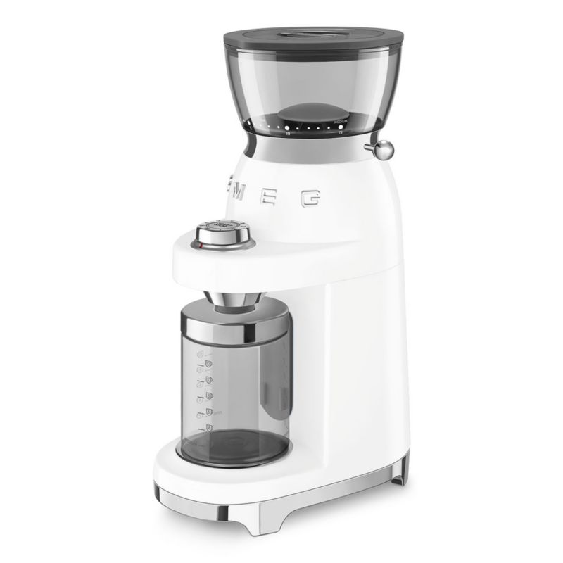 SMEG White Retro Conical Burr Coffee Grinder 2.0 - image 3 of 5