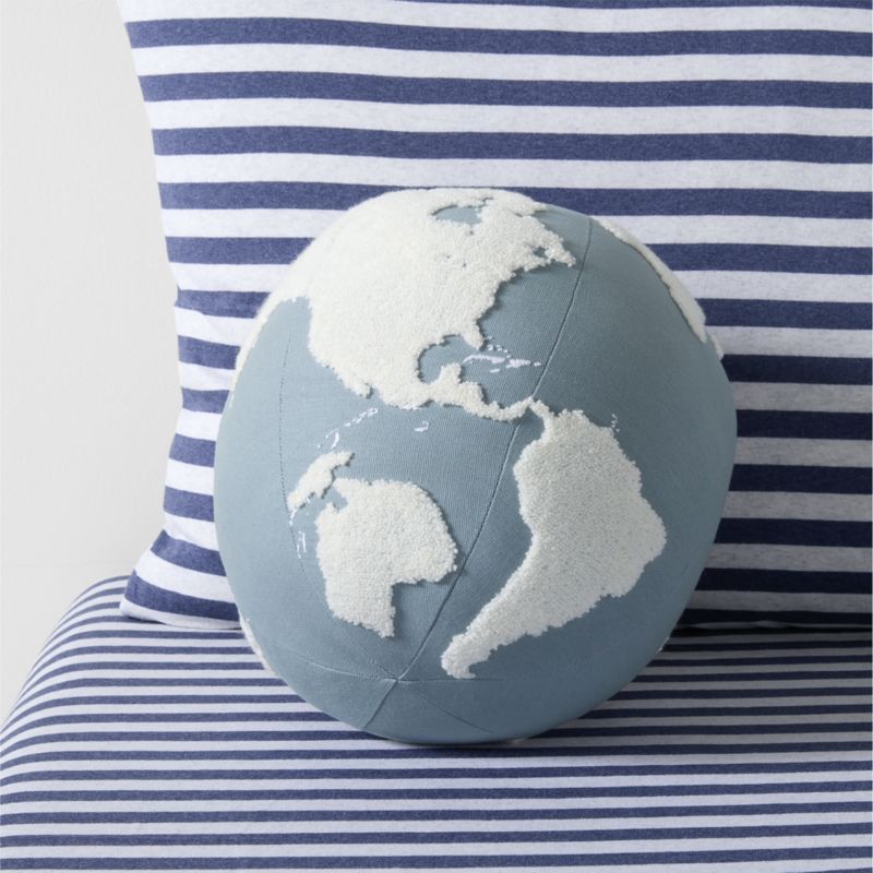 Smithsonian Earth Shaped Tufted Kids Throw Pillow - image 0 of 6