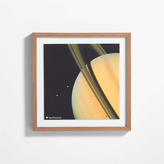 Smithsonian Saturn and Rings Framed Wall Art Print